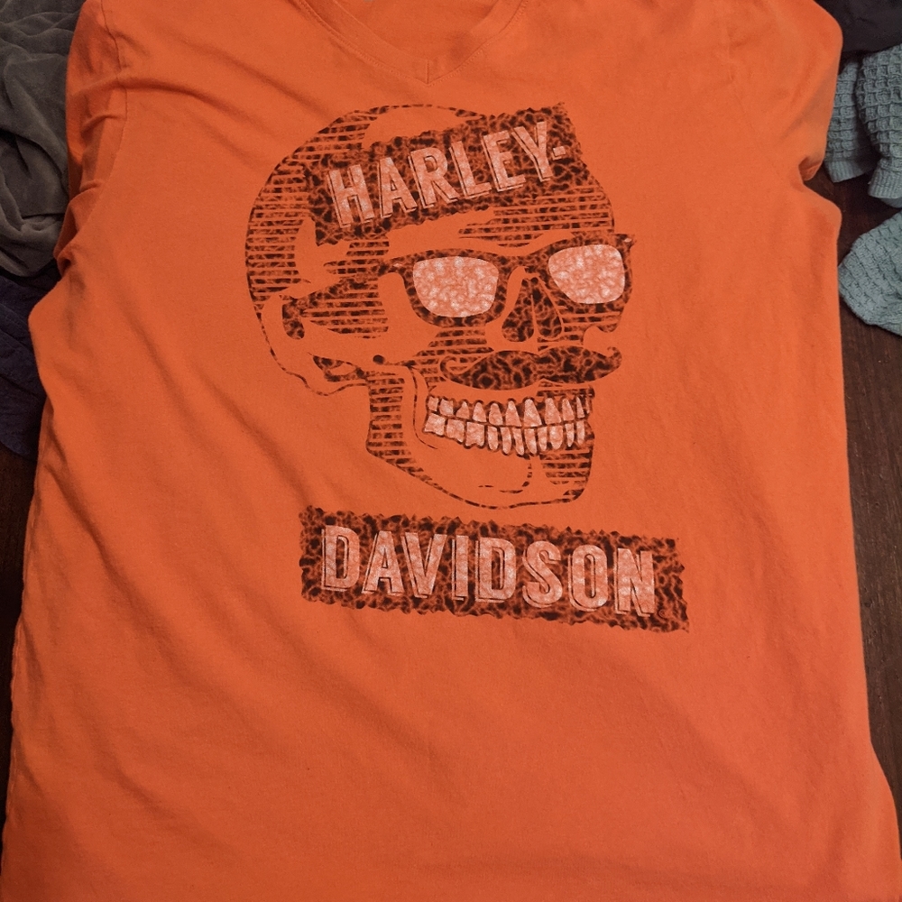 Harley Davidson v-neck t shirt xxl